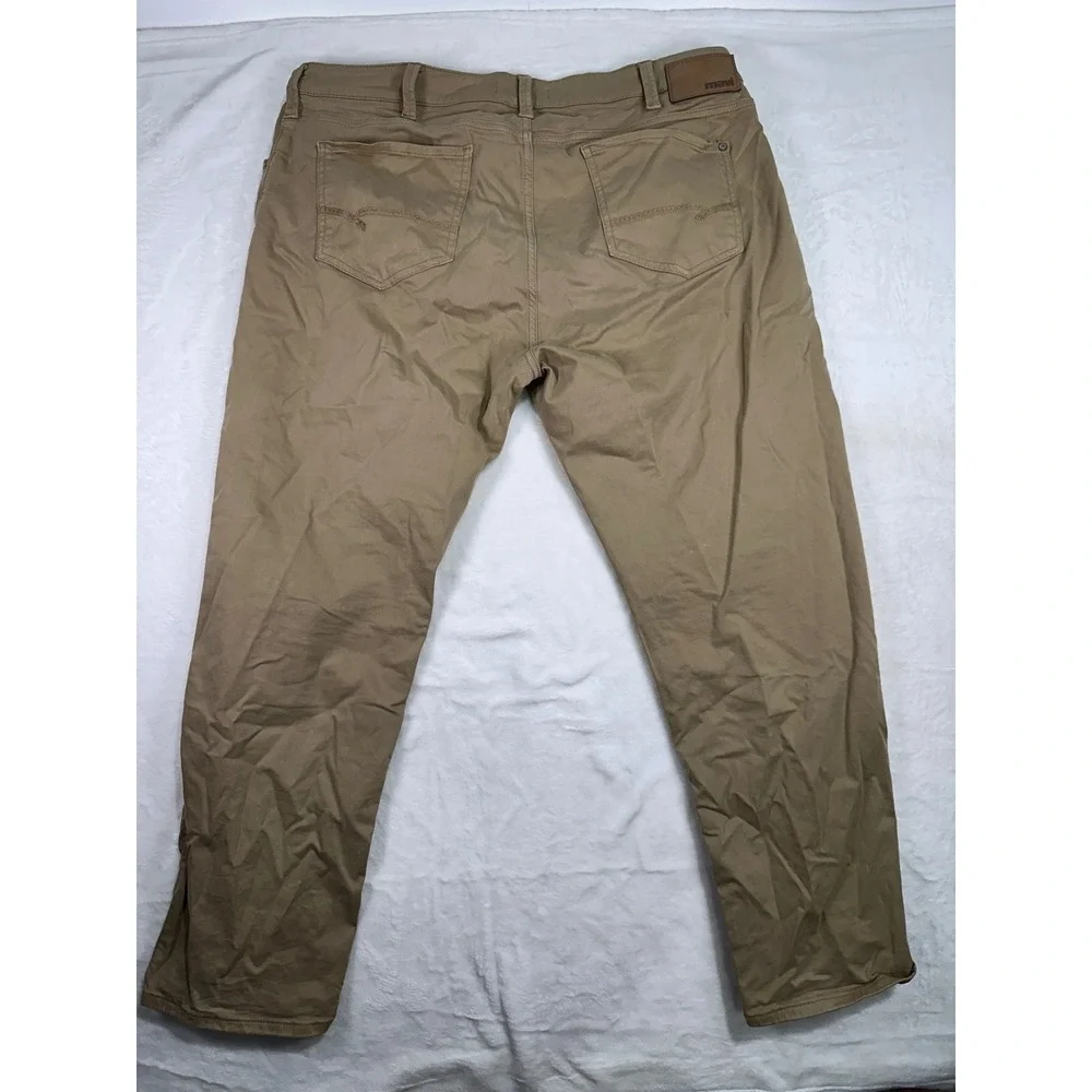 Mavi Zach Straight Leg Pants 40 x 30 Tan Khaki Cotton Stretch Men